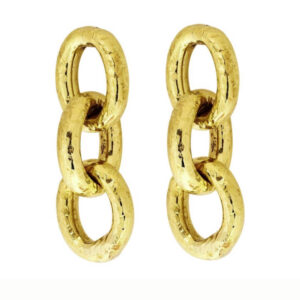 Aretes Cadena Tres Eslabones