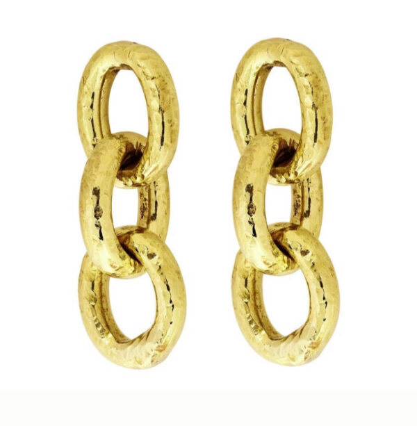 Aretes Cadena Tres Eslabones