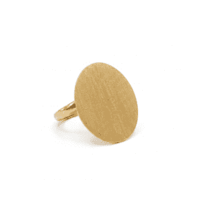 Anillo Moneda Satinado Ajustable