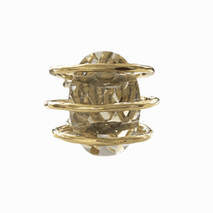 Anillo Jaulita Cuarzo Ahumado