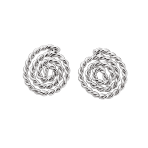 Aretes Espiral Rodio