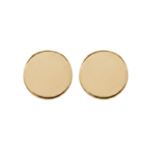 Aretes Moneda Oro Liso