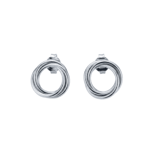 Aretes Nudo Rodio