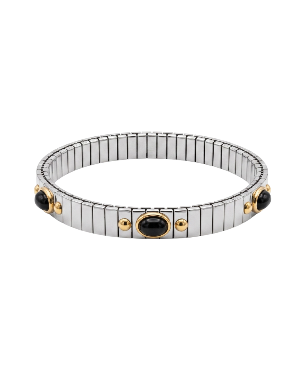 Pulsera Resorte Cinco Ónix Negro